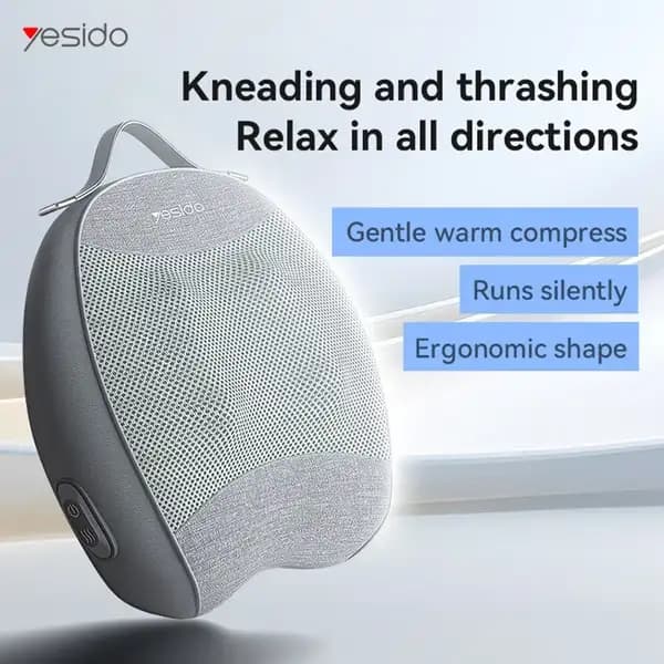 ماساژور شارژی پشت با قابلیت گرمایش و طراحی ارگونومیک یسیدو مدل YESIDO MG15 Back Massager — تصویر ۲