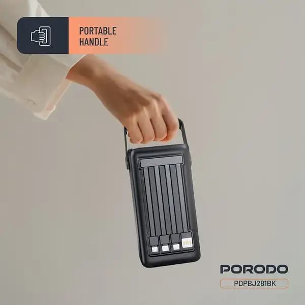 پاوربانک 50000 هزار 20 وات لارا پرودو مدل PORODO LARA 50000 20W POWER BANK PDPBJ281BK — تصویر ۵