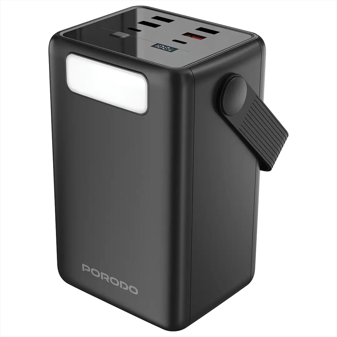 پاوربانک 80000 هزار 20 وات لارا پرودو مدل PORODO LARA 80000 20W POWER BANK PDPBJ261BK