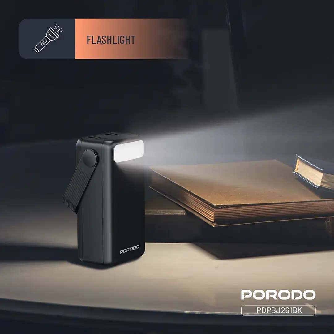 پاوربانک 80000 هزار 20 وات لارا پرودو مدل PORODO LARA 80000 20W POWER BANK PDPBJ261BK — تصویر ۹