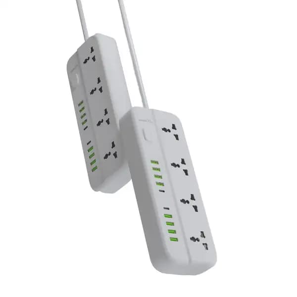 چندراهی برق پرودو مدل PORODO Blue 4 Universal Sockets Power Strip