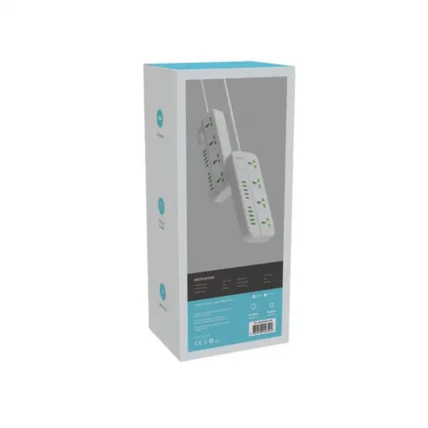 چندراهی برق پرودو مدل PORODO Blue 4 Universal Sockets Power Strip — تصویر ۶