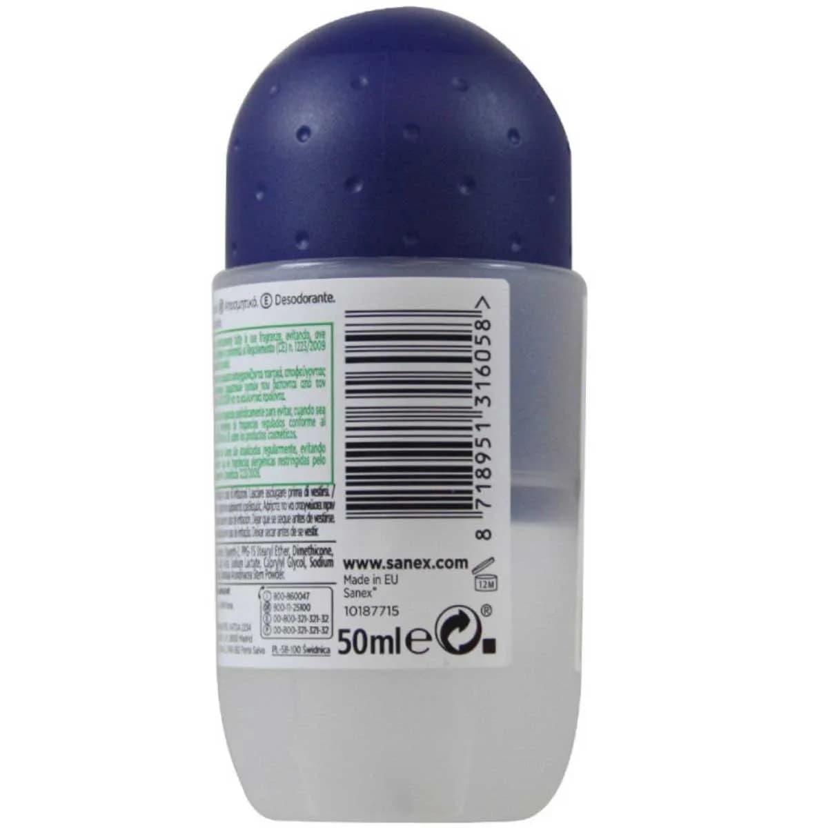 مام رول ضدتعریق سانکس Sanex مدل Natur Protect حجم 50 میلی لیتر — تصویر ۲