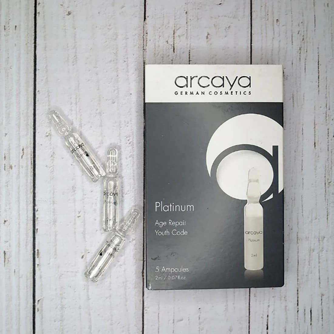 ویال آرکایا مدل platinum حجم هر ویال 2 میلی لیتر — تصویر ۲