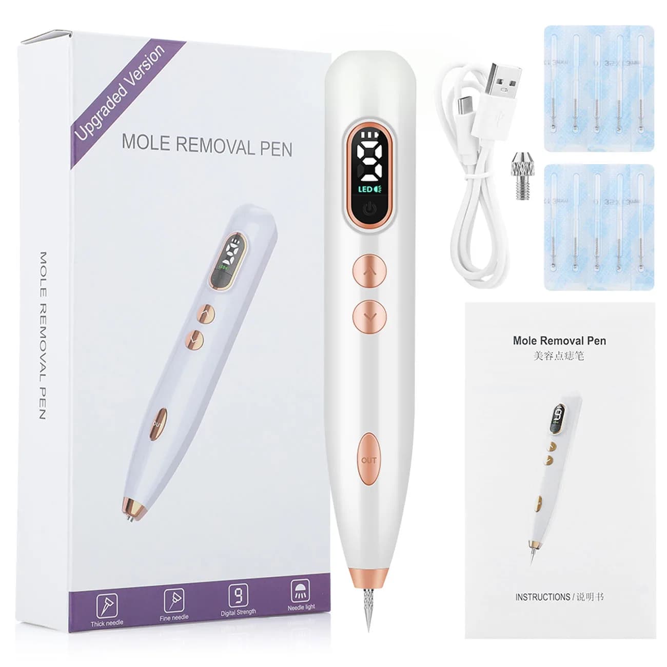 دستگاه بیوتی پن 9 قدرته MOLE REMOVAL PEN