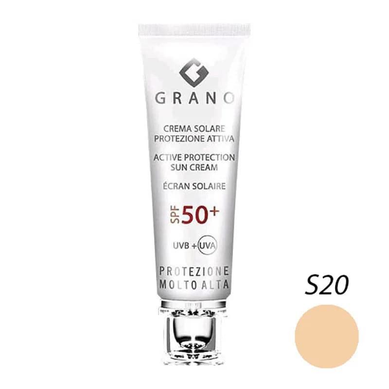 ضد آفتاب رنگی گرانو با SPF50 مناسب انواع پوست حجم 35 میلی لیتر