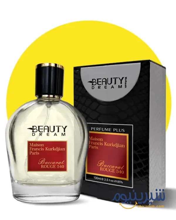 پرفیوم پلاس زنانه بیوتی دریم ۱۰۰ میل رایحه باکارا رژ (Beauty Dream Baccarat Rouge)