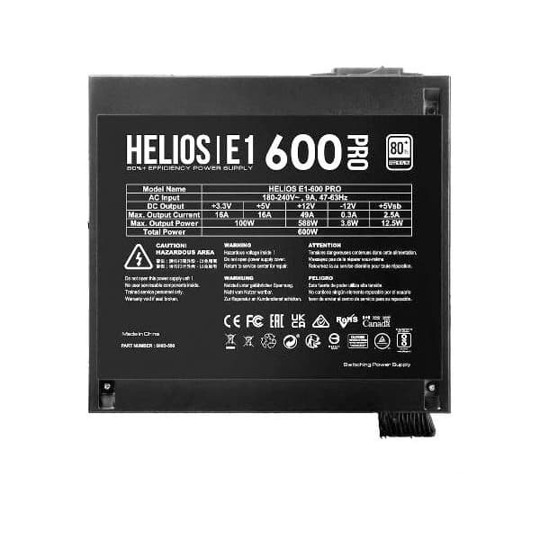 پاور گیم دیاس مدل Helios E1-600 Pro 600w — تصویر ۵
