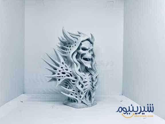 مجسمه کلکسیونی جمجمه ارباب تاریکی Cursed Overlord Bust — تصویر ۳