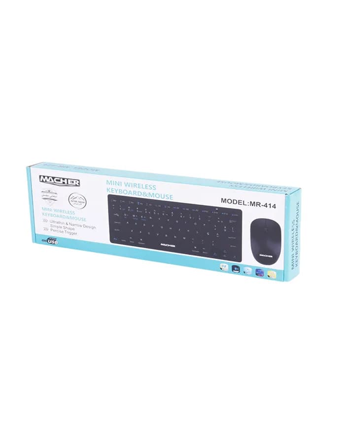 کیبورد و موس بی سیم مچر MR-414