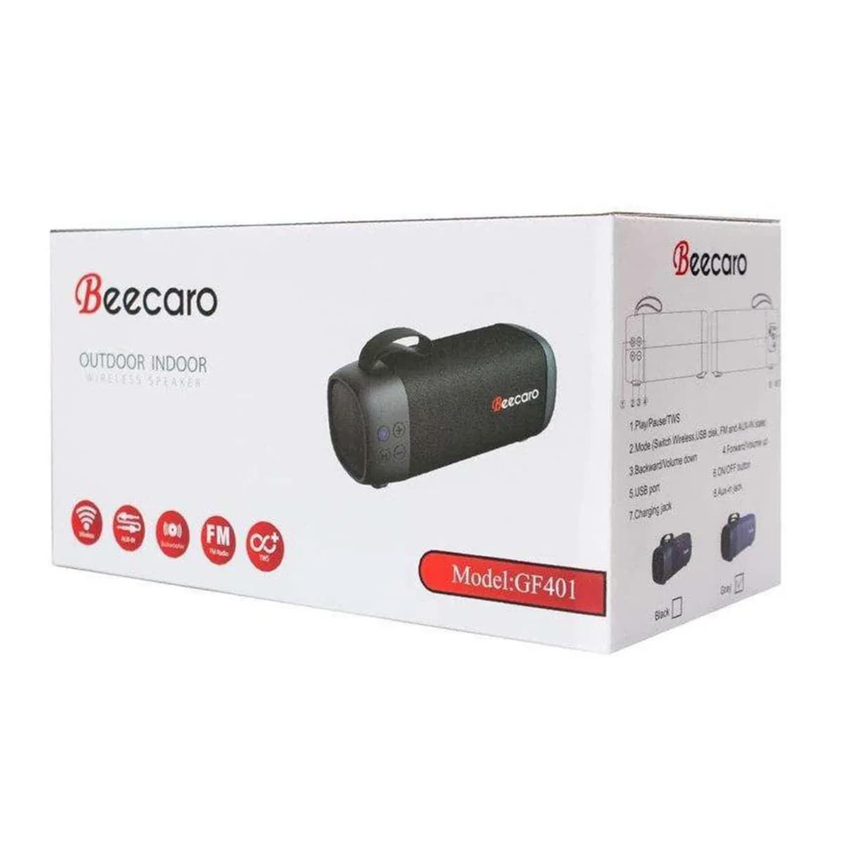 اسپیکر بلوتوثی قابل حمل Beecaro مدل GF501