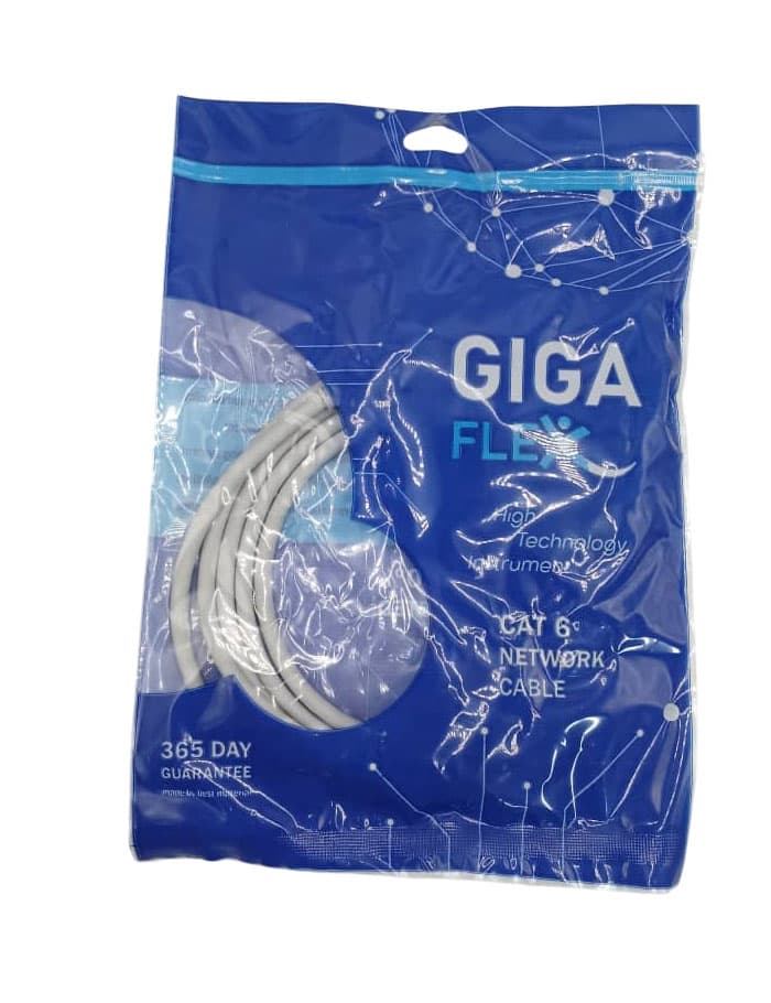 کابل شبکه 2 متری Cat6 گیگافلکس مدل G AFLEX- Cat6UTP3M- سرعت و پایداری در اتصال