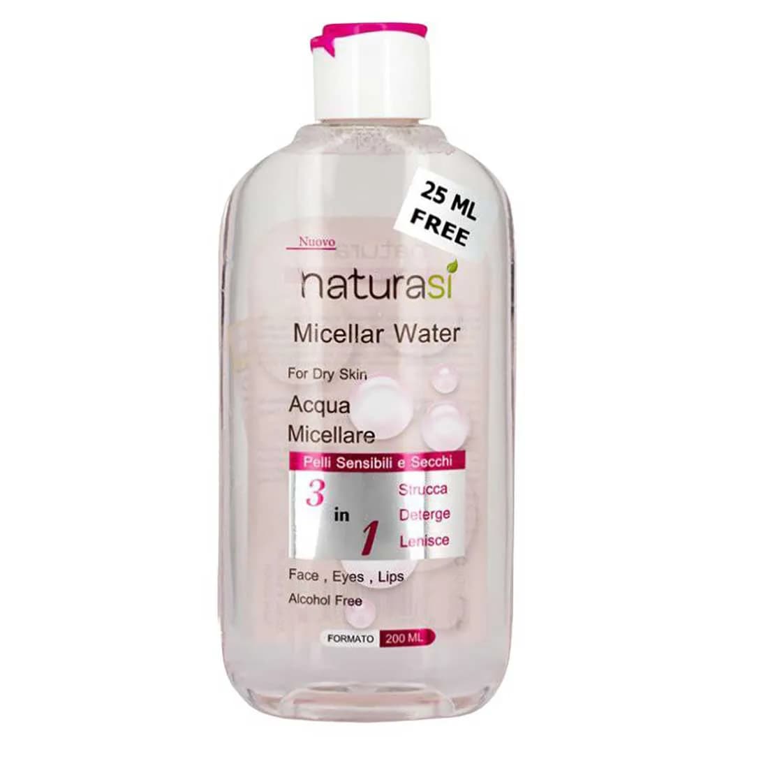 میسلار واتر مخصوص پوست خشک ناتوراسی Naturasi حجم 200 میلی لیتر