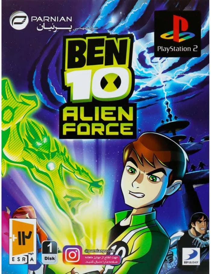 بازی Ben 10 Alien Force برای پلی استیشن 2 – نشر پرنیان