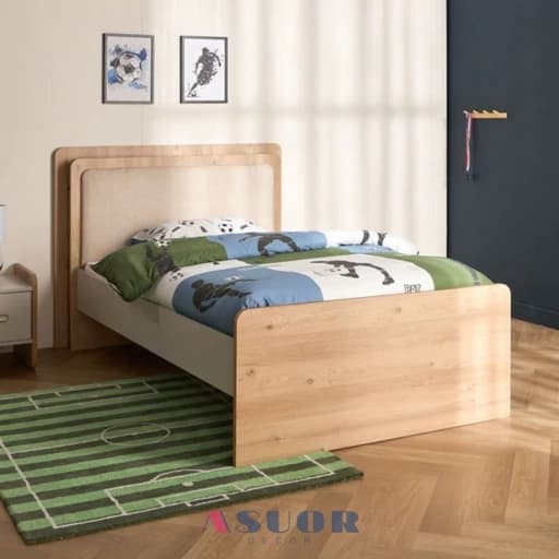تخت خواب 120 در 200 mdf با کفه مبلمان فرنا مدل 1143752