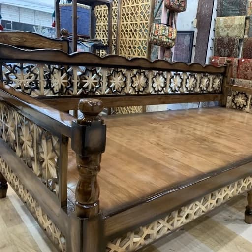 +تخت سنتی 2در 1 نیمکت سنتی مبلمان سنتی مبلمان فرنا مدل 1143613