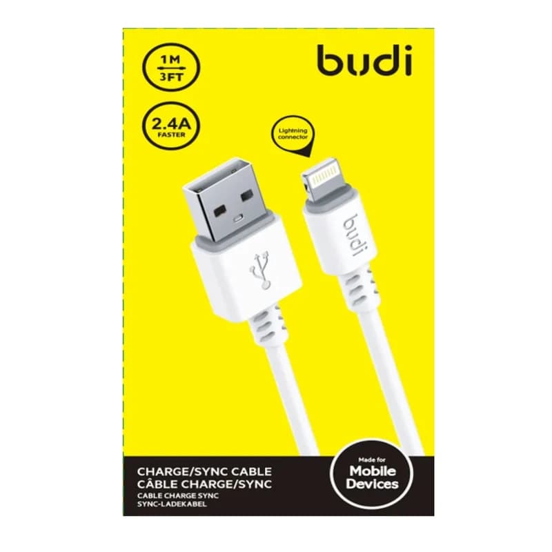کابل USB-A به لایتنینگ بودی مدل DC011L10W طول 1 متر — تصویر ۳