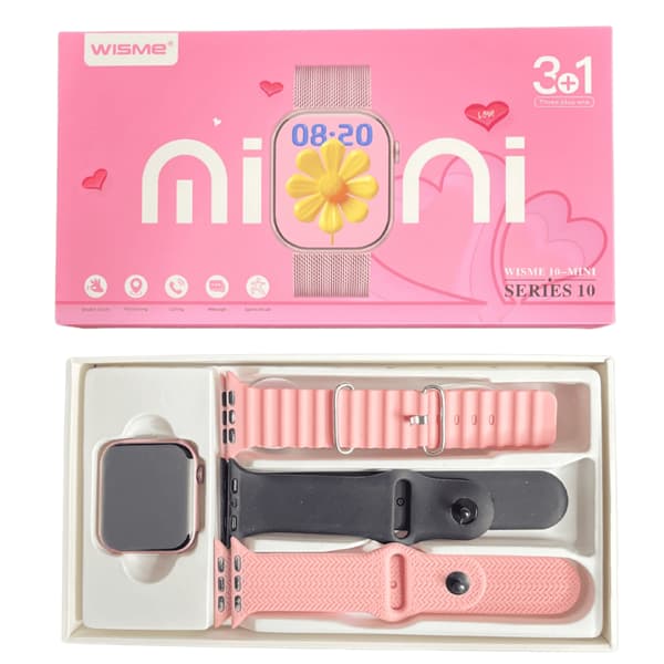 ساعت هوشمند Wisme 10 Mini سایز 40MM (دارای ۳ عدد بند) — تصویر ۶
