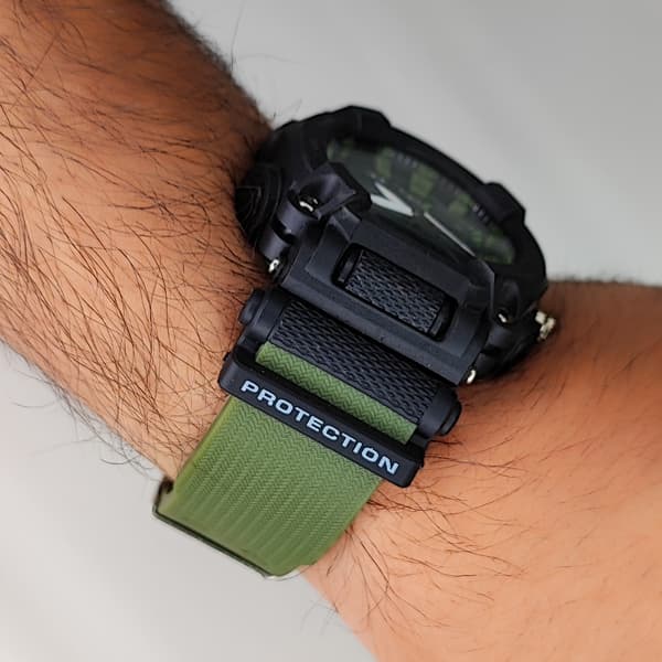 ساعت مچی کاسیو جی شاک دو زمانه مشکی سبز G-Shock (دو موتوره)