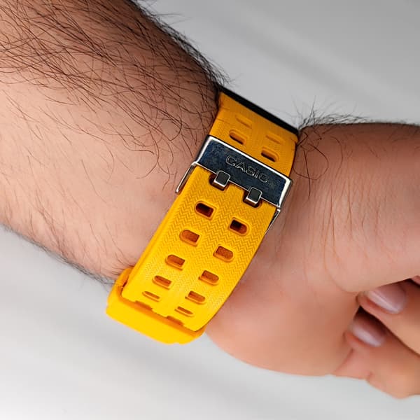 ساعت مچی کاسیو جی شاک دو زمانه زرد مشکی G-Shock (دو موتوره) — تصویر ۶