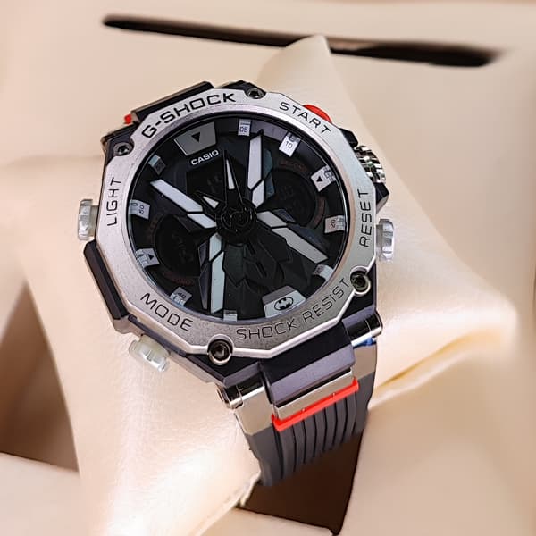 ساعت مچی کاسیو جی شاک ایکس دو زمانه نقره ای مشکی G-Shock (دو موتوره) — تصویر ۷