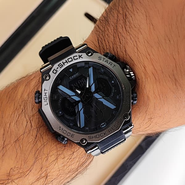 ساعت مچی کاسیو جی شاک ایکس دو زمانه مشکی G-Shock (دو موتوره) — تصویر ۸