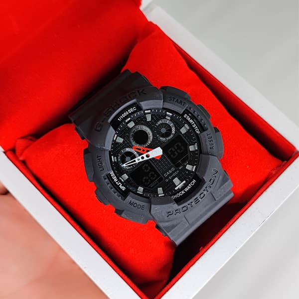 ساعت مچی جیشاک دو زمانه مشکی G-Shock (دو موتوره) — تصویر ۷