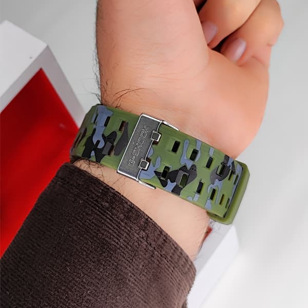 ساعت مچی جی‌شاک دو زمانه ارتشی سبز G-Shock (دو موتوره) — تصویر ۷