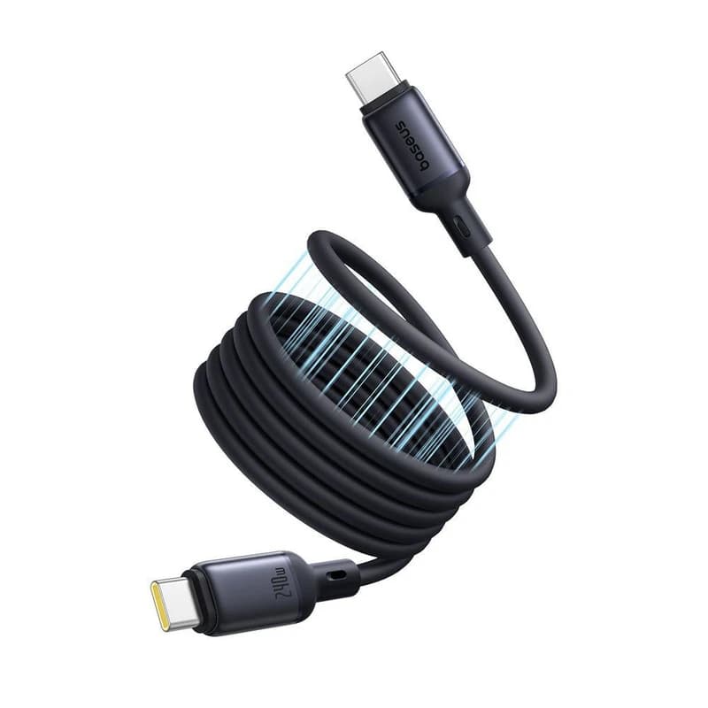 کابل USB-C باسئوس مدل PicoGo Magnetic 240W P10376800121 طول 1 متر — تصویر ۳