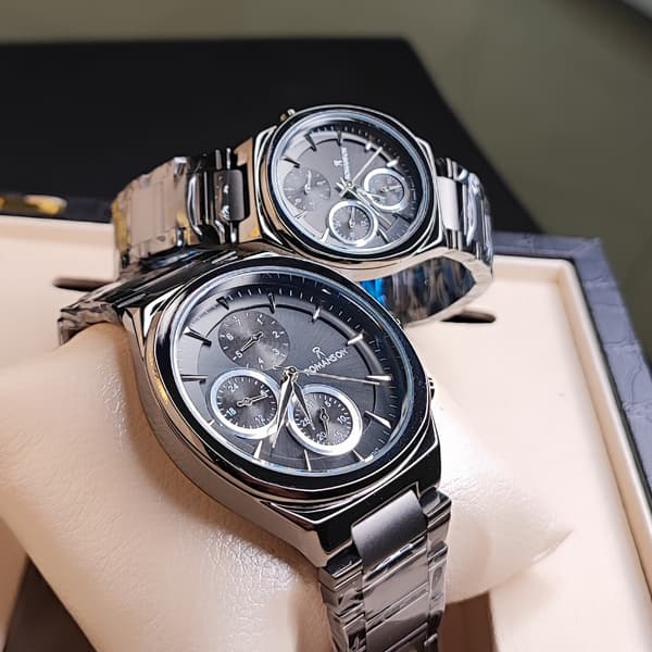 ساعت مچی ست استیل رومانسون نوک مدادی مدل MT2025-57G (سه موتوره) — تصویر ۳