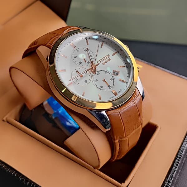 ساعت مچی مردانه سیتیزن رزگلد موتور ژاپن مدل S107334 (تک موتور) — تصویر ۳