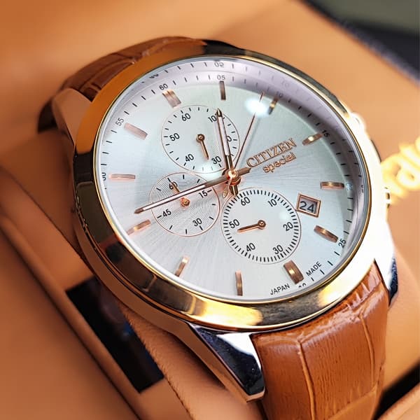 ساعت مچی مردانه سیتیزن رزگلد موتور ژاپن مدل S107334 (تک موتور) — تصویر ۴