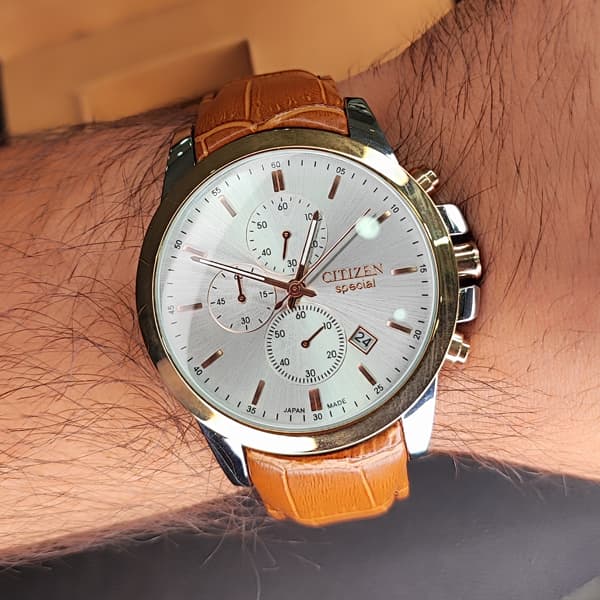 ساعت مچی مردانه سیتیزن رزگلد موتور ژاپن مدل S107334 (تک موتور) — تصویر ۲
