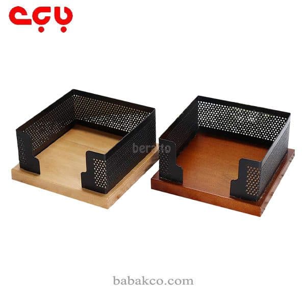 جا یادداشتی چوب و فلز سیلوراستار مدل WW-04A