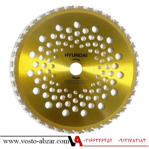 تیغ اره الماسه علف زن طرح دار هیوندای 255×40 مدل 2545TCB