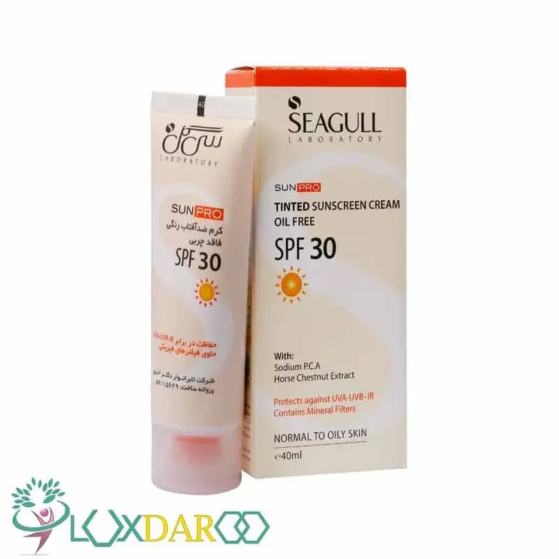کرم ضد آفتاب رنگی فاقد چربی SPF30 سی گل — تصویر ۲
