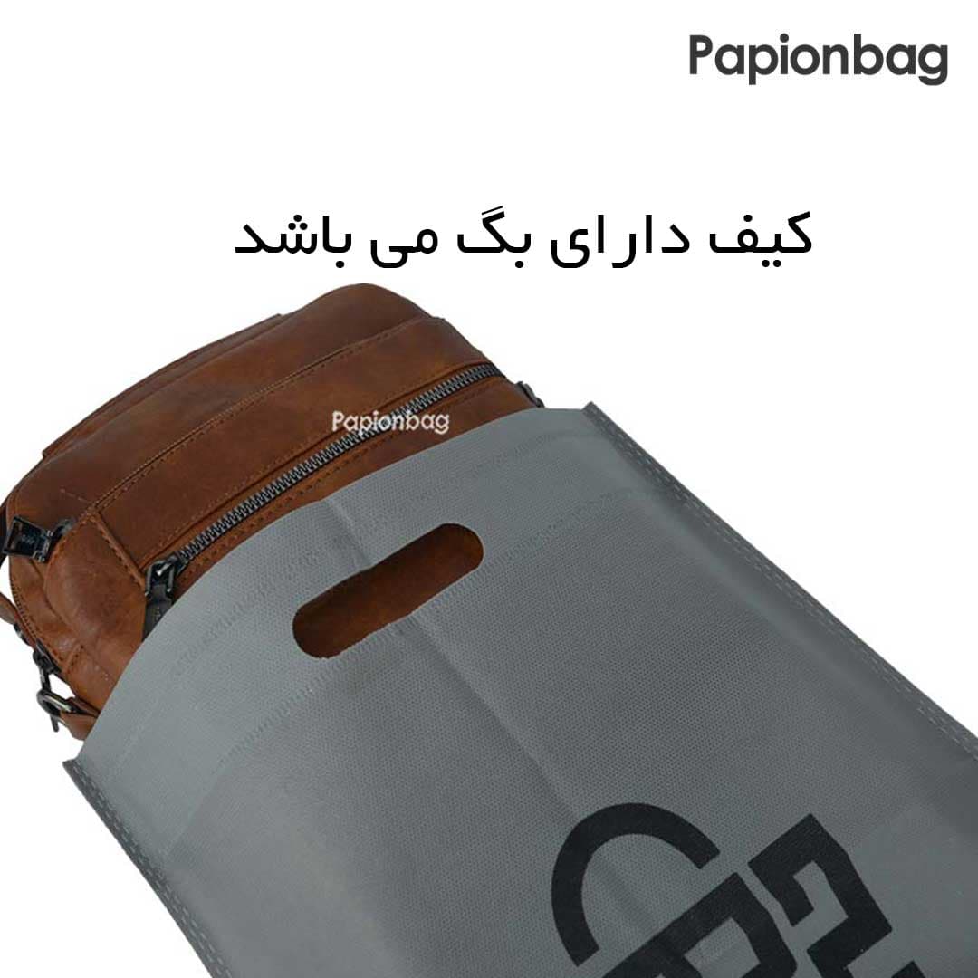 کیف دوشی چرم PU کیفیت اعلا ضد خش و ترک (مردانه و زنانه) کد275+ ویدیو — تصویر ۳