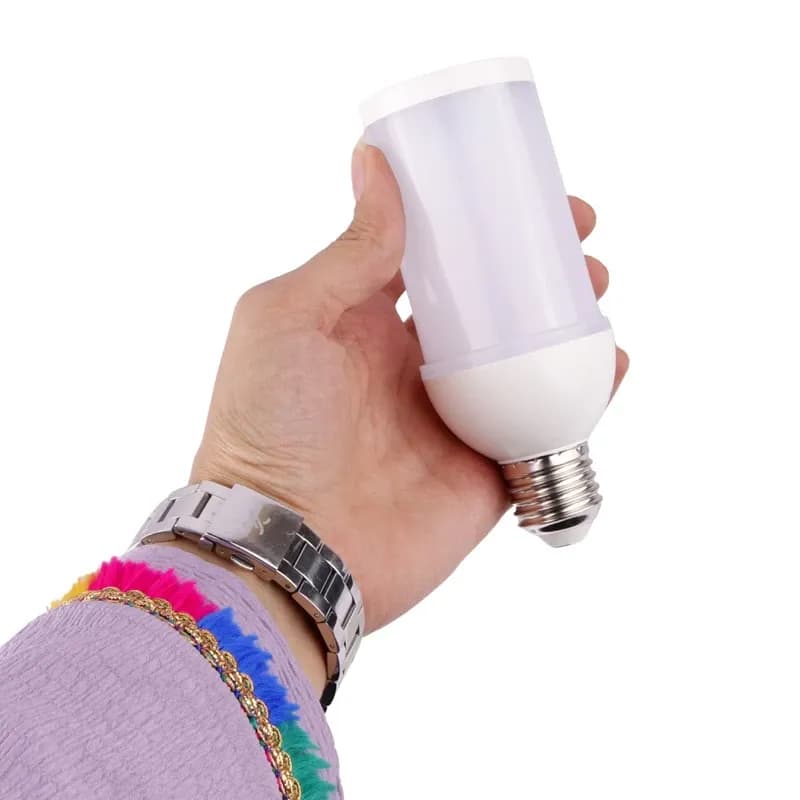 لامپ اسپیکر دار بلوتوثی 15 وات RGB دار New Almas مدل E27 + ریموت — تصویر ۳