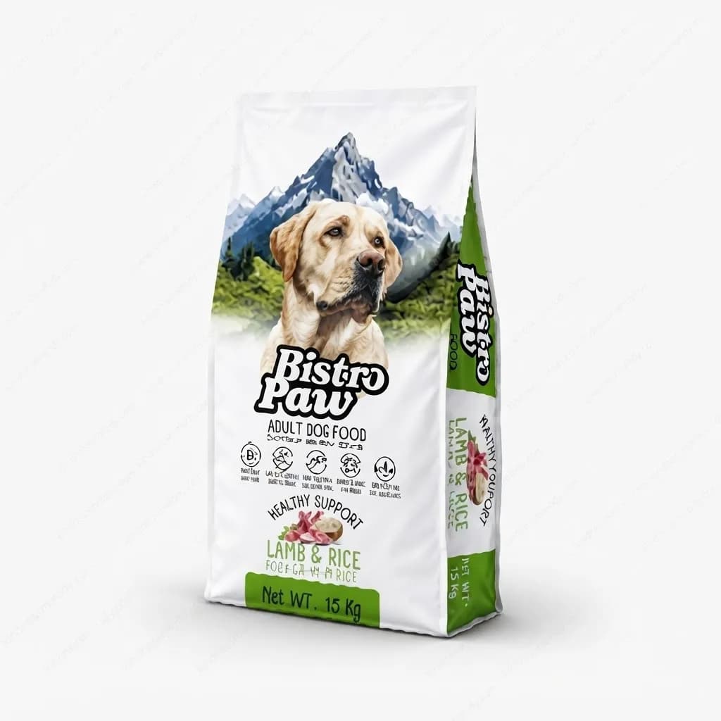 غذای خشک سگ بیسترو پاو طعم بره و برنج Bistro Paw Lamb and Rice Dry Dog Food فله ای