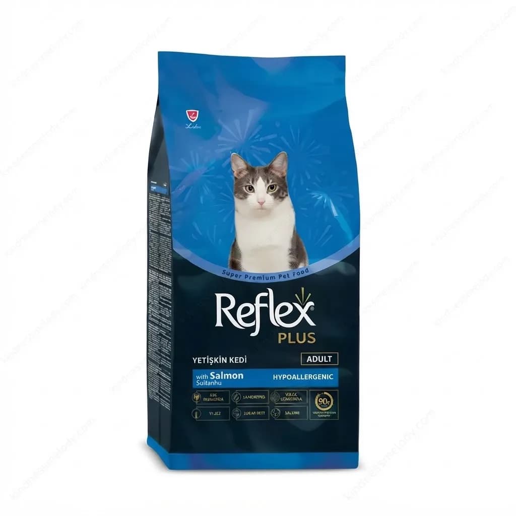 غذای خشک گربه بالغ رفلکس پلاس طعم سالمون Reflex Plus Adult Cat Food Salmon بسته فله ای