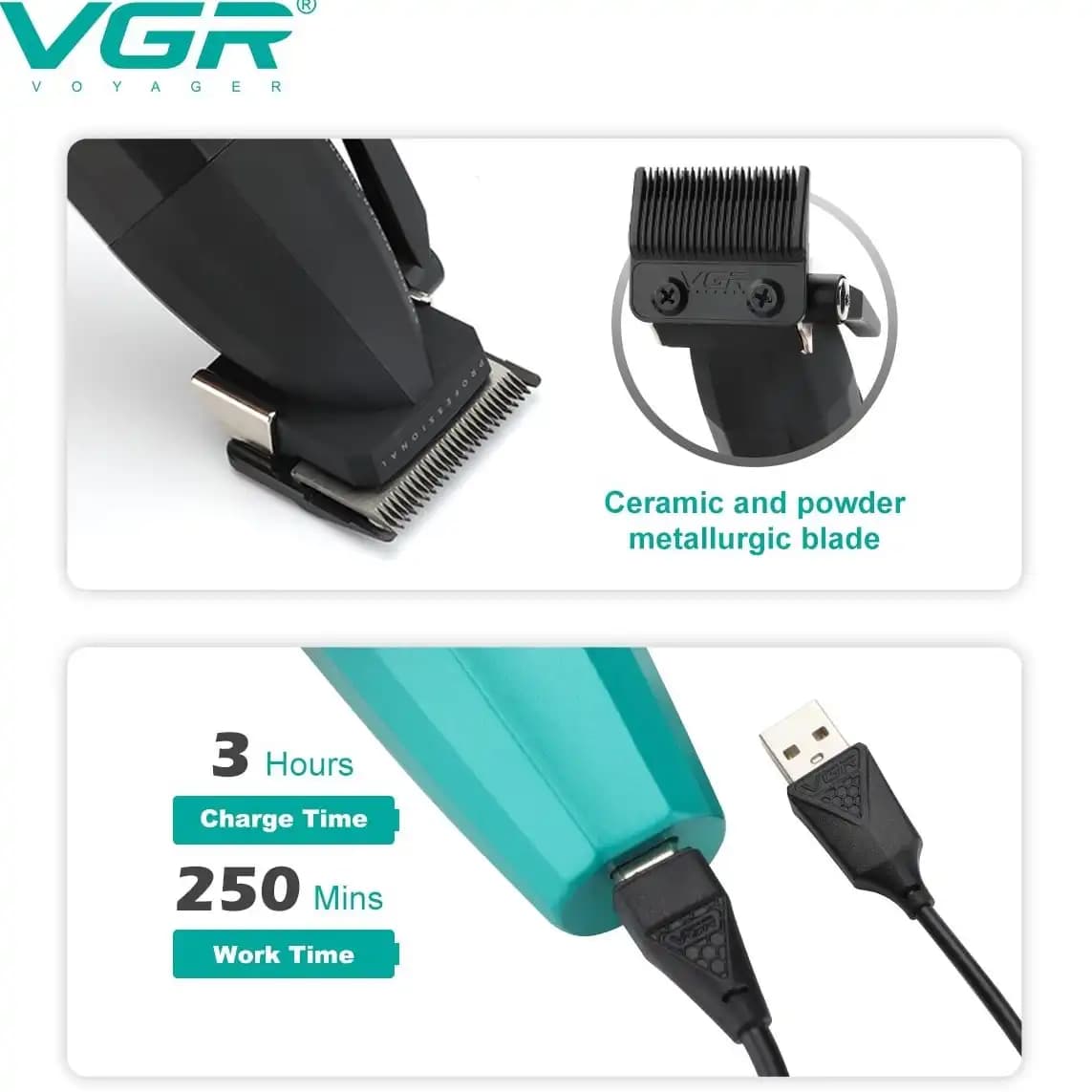 ماشین اصلاح وی جی آر V-003 — تصویر ۵