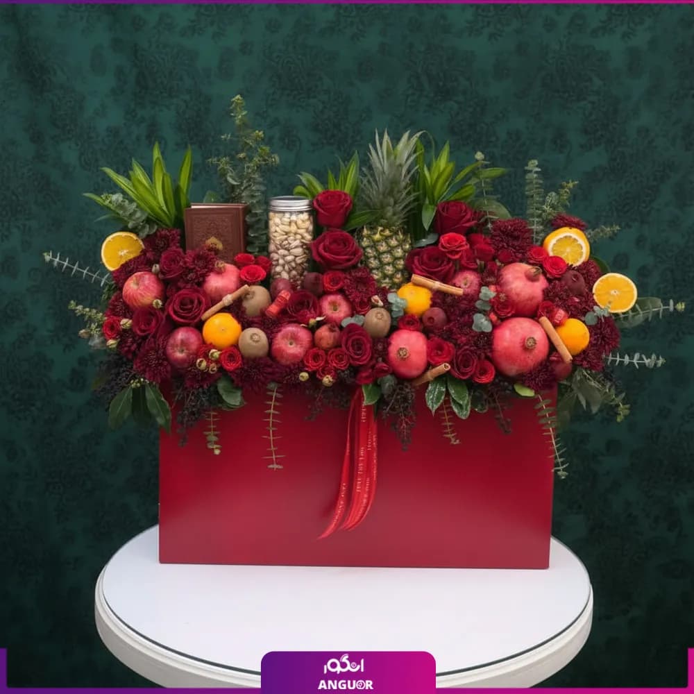 باکس گل چراغ شب عشق