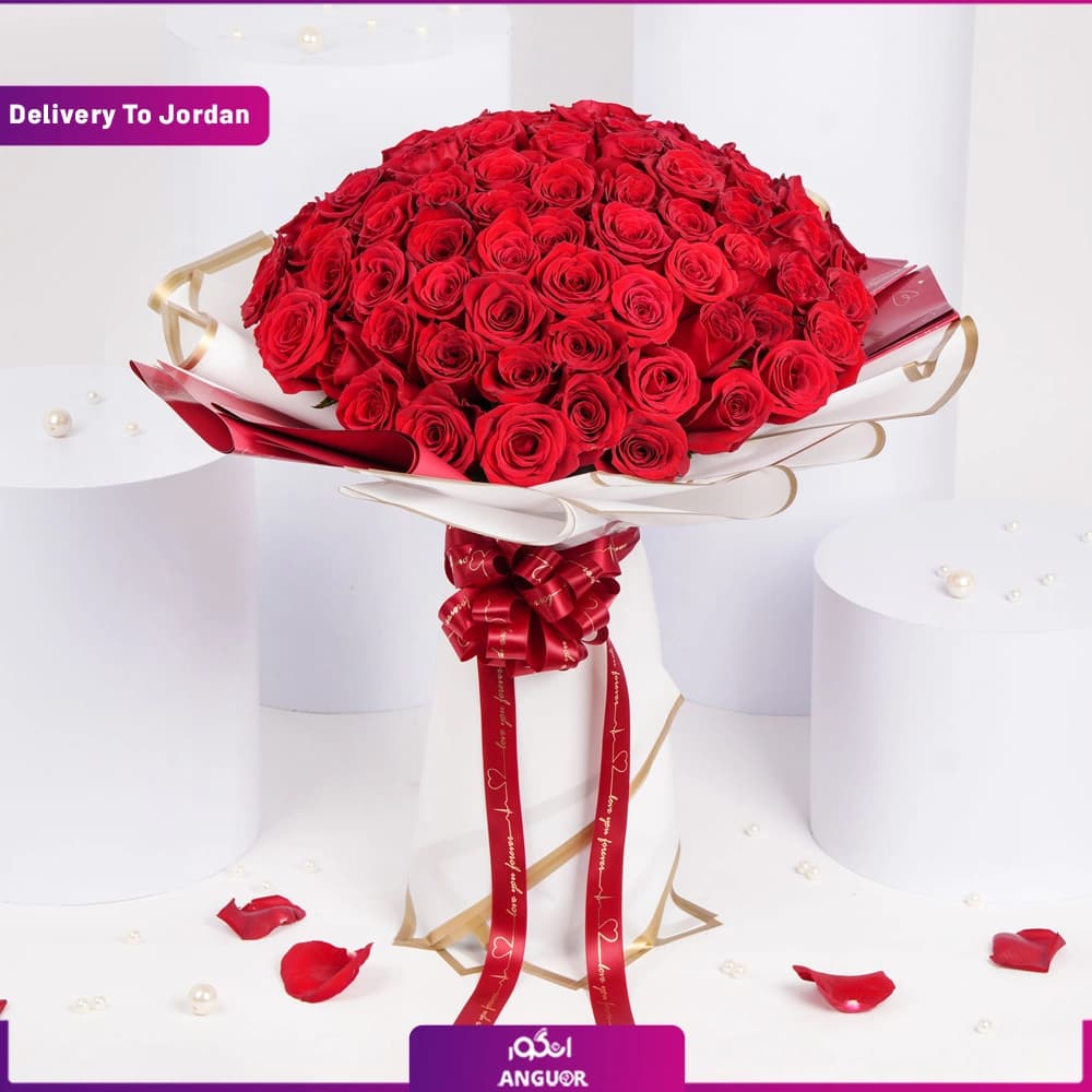 Majestic Red Roses (Delivery in Jordan)