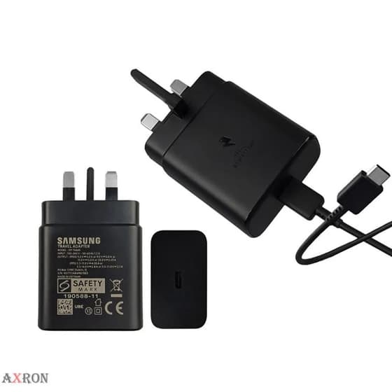 شارژر A37 سامسونگ 45 وات سوپر فست شارژ نسل 2 ساخت ویتنام