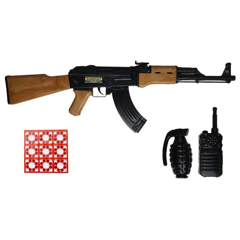 ست اسباب بازی تفنگ طرح کلاشینکف مدل AK-47جدید