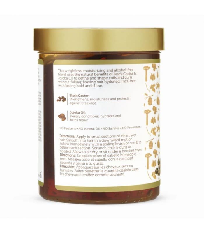ژل حالت دهنده قوی آفریکن پراید Black Caster & Jojoba Oil — تصویر ۲