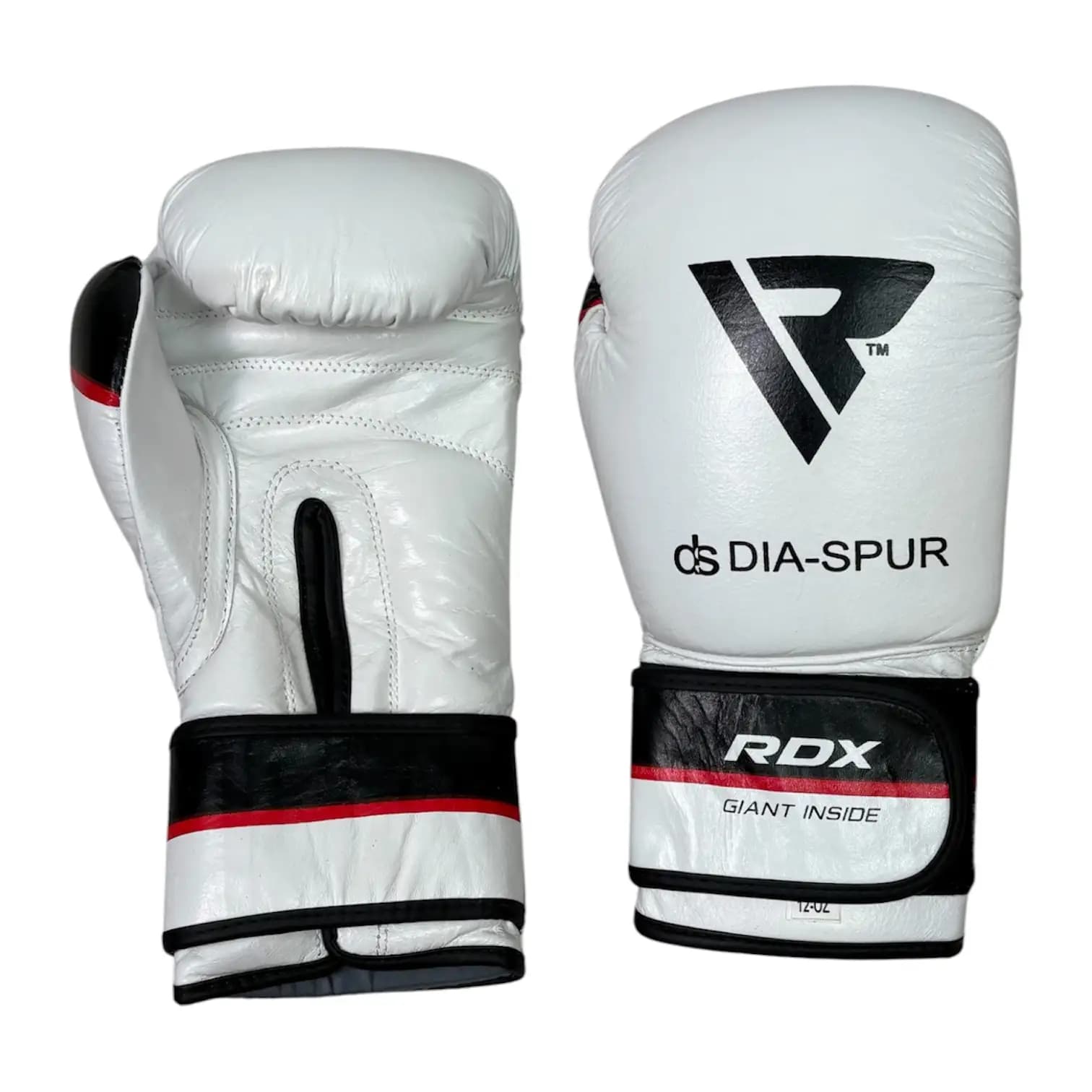 دستکش بوکس چرم RDX DS سفید مشکی