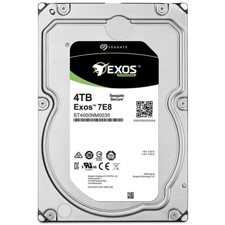 هارد دیسک اینترنال ظرفیت 4TB مدل EXOS برند Seagate گارانتی شرکتی (ریفر)