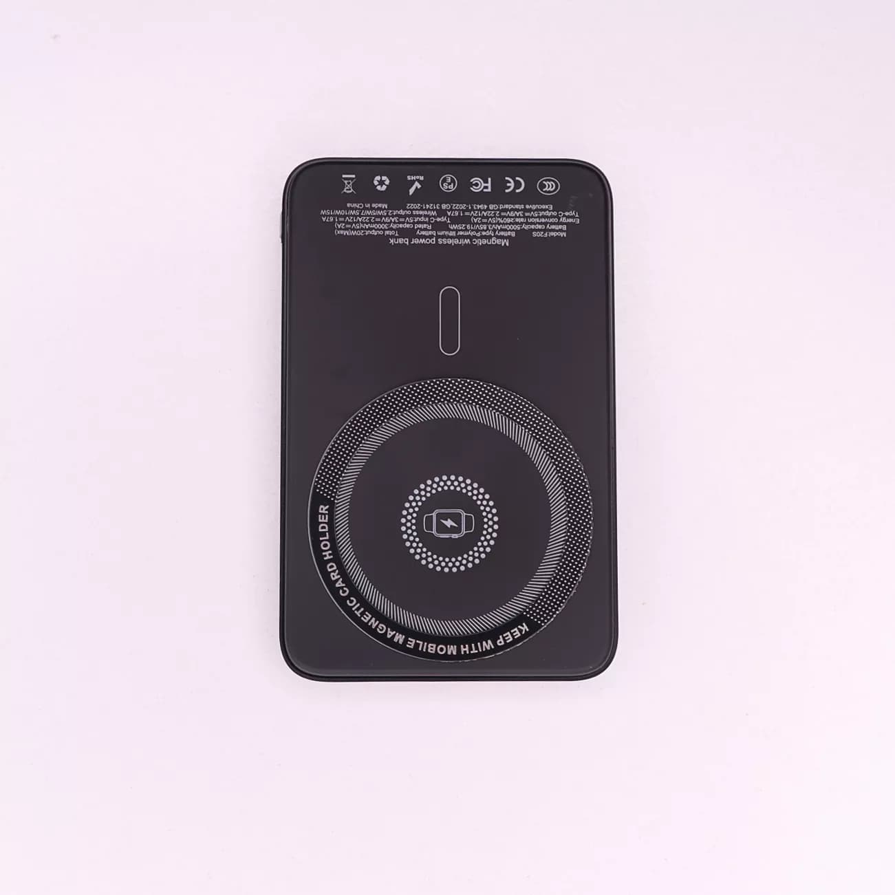 پاوربانک بی‌سیم مگنتی با ظرفیت 5000mAH مدل F20S — تصویر ۲
