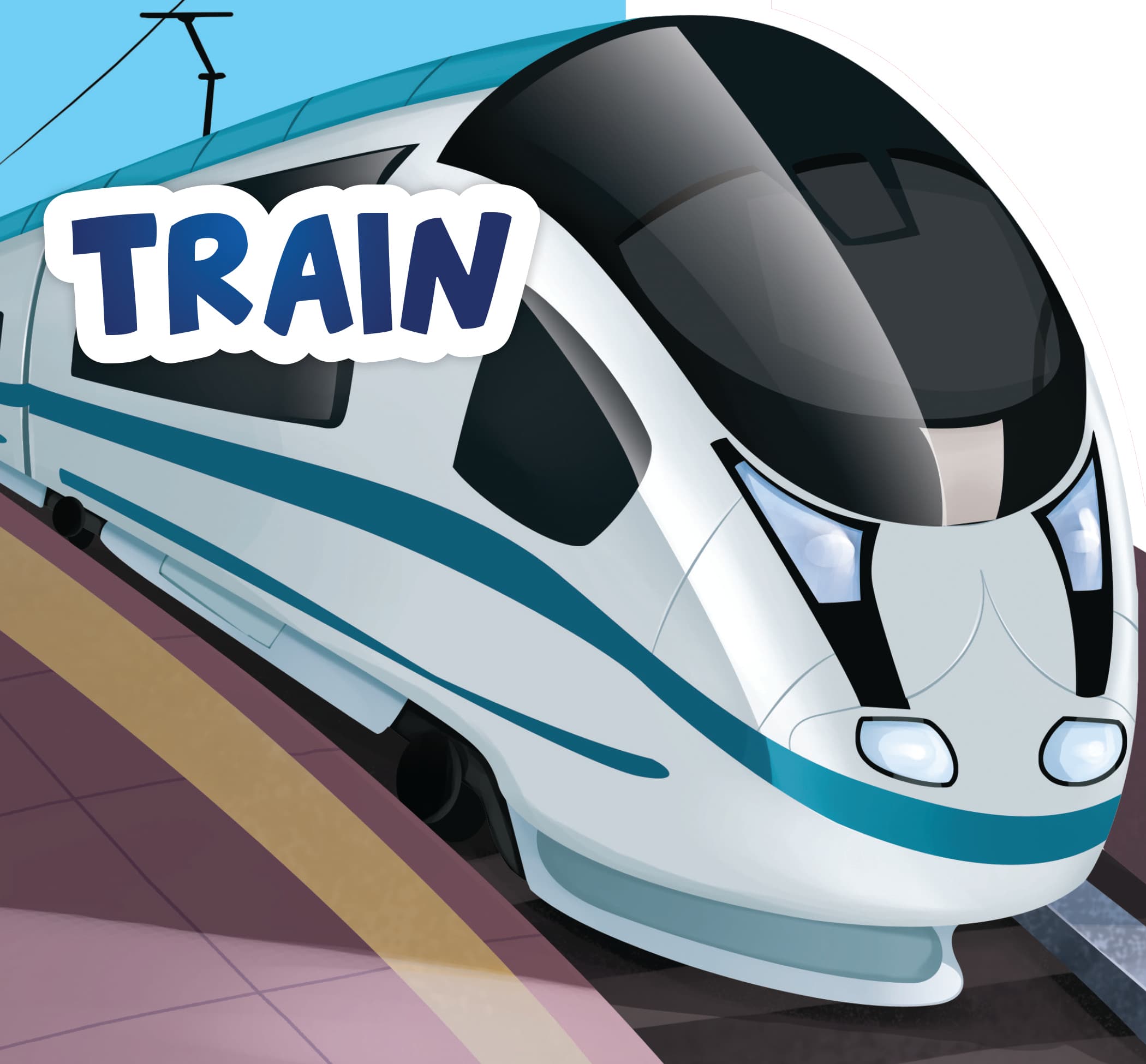 My First Shaped Board Books For Children: Transport – Train